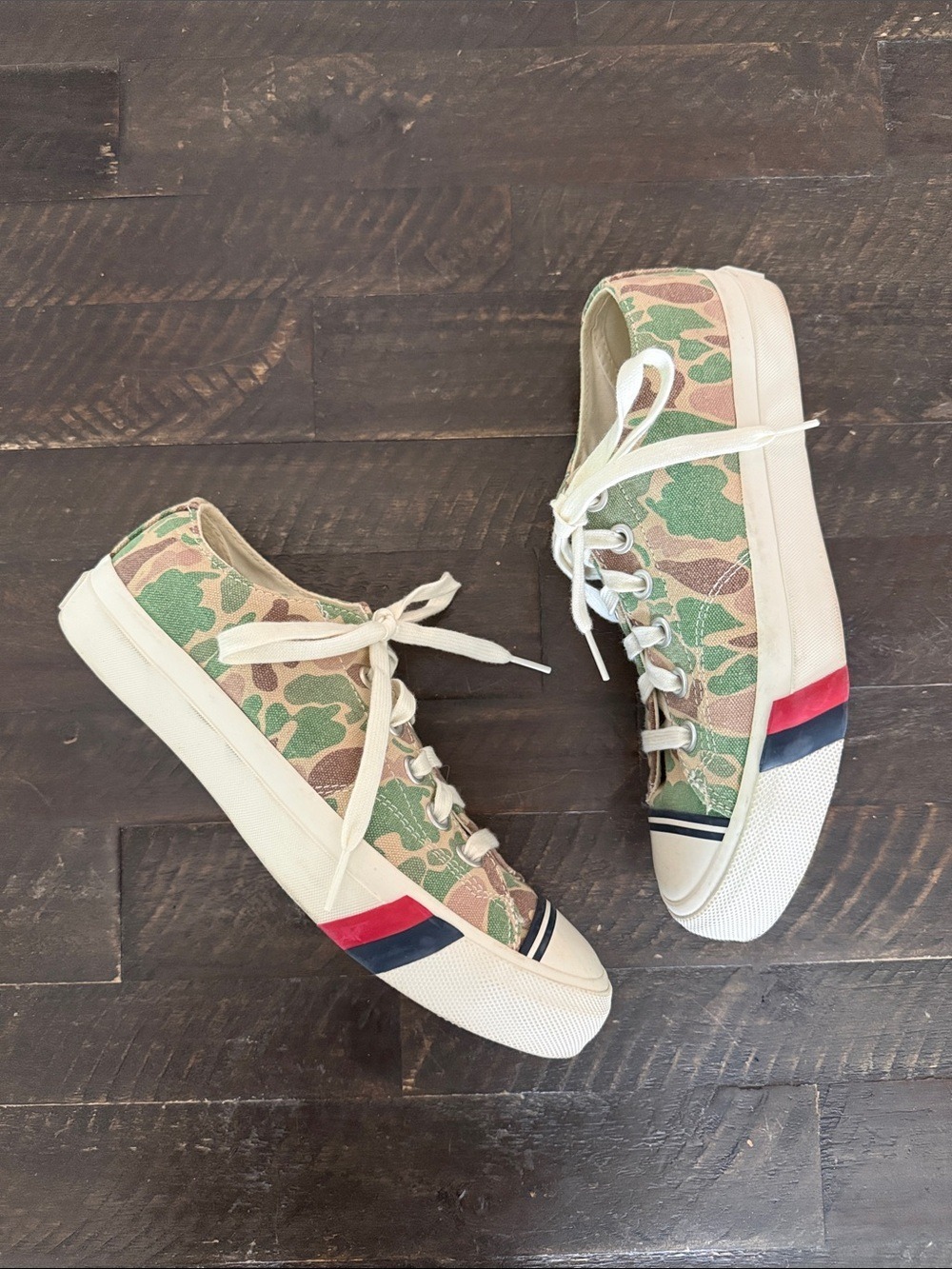 PRO-Keds Men's Camouflage Canvas Low-Top Sneakers 6.5